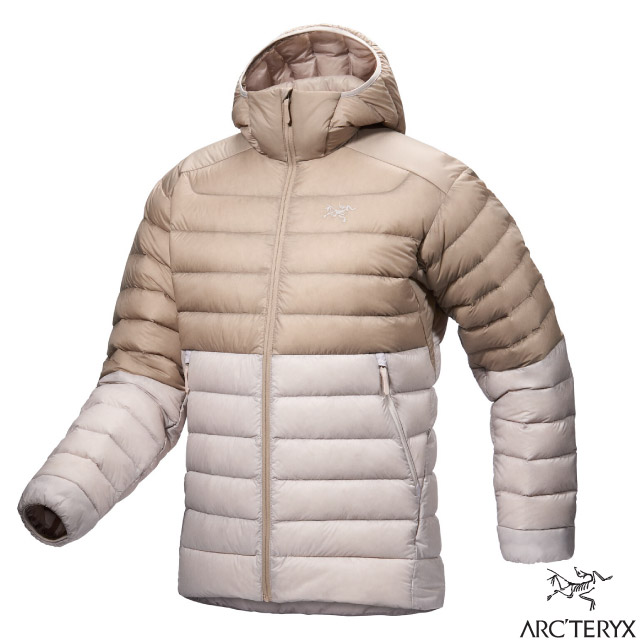 【ARCTERYX 始祖鳥】男 Cerium 保暖連帽羽絨外套.夾克.大衣.雪衣/X000007313 煙燻棕/暖石灰✿30E010